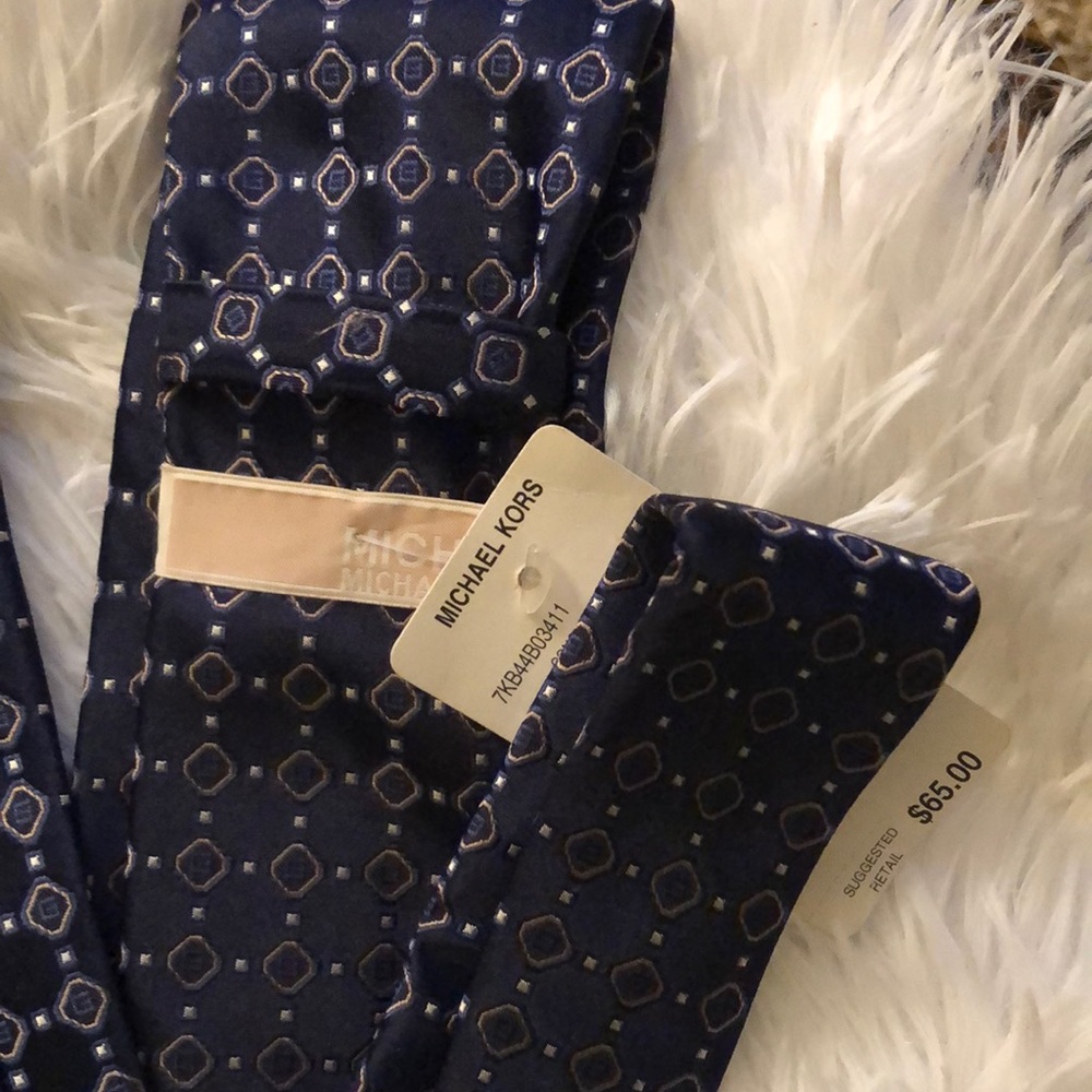 Michael Michael Kors Tie Navy & golf - Picture 3 of 4